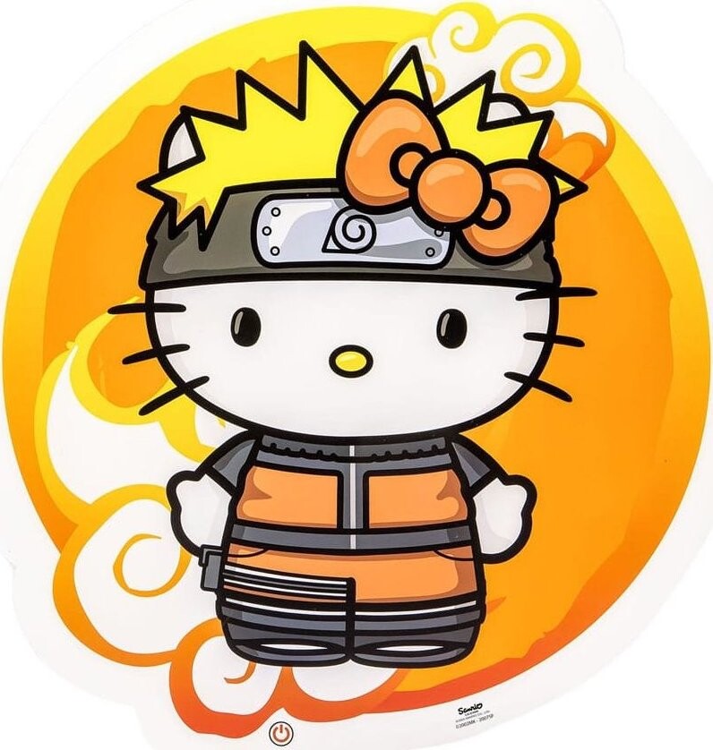 Naruto Shippuden: Hello Kitty Naruto - stolní lampa 30 cm