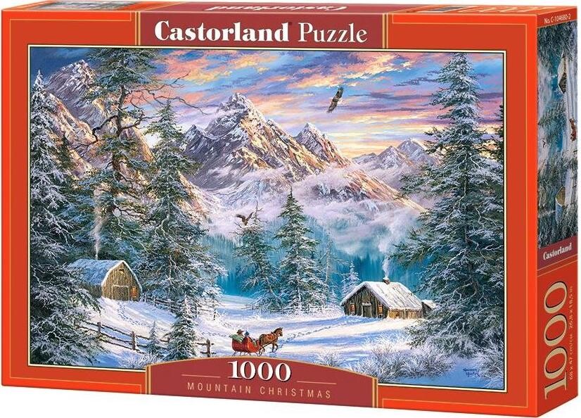 CASTORLAND Puzzle Vianoce na horách 1000 dielikov