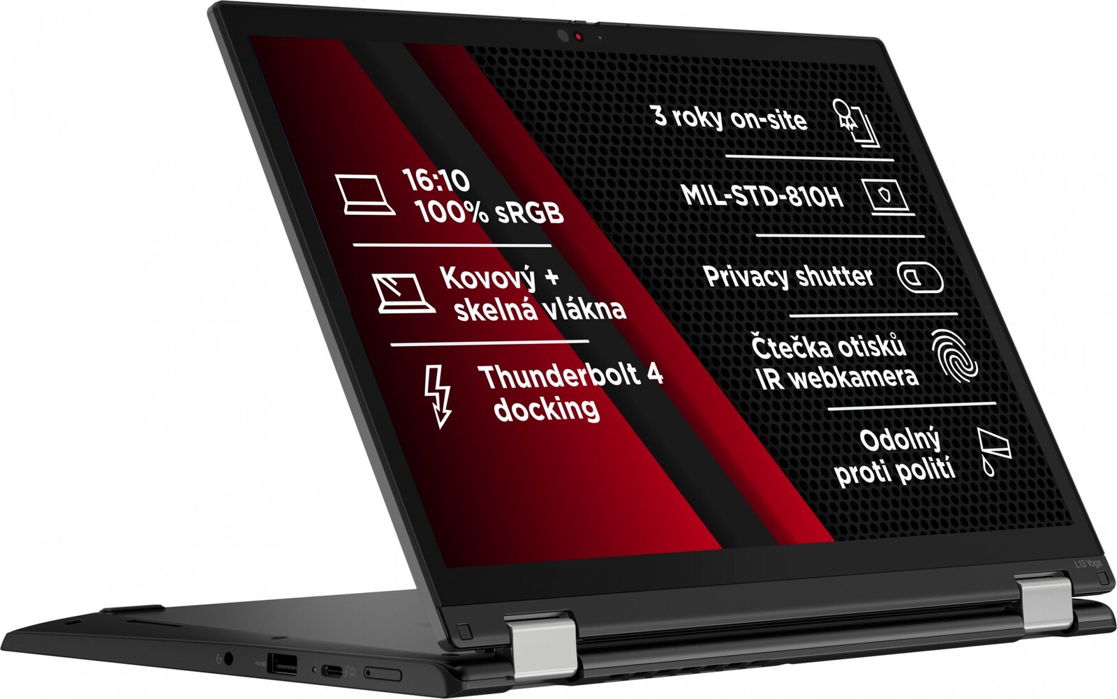 Lenovo ThinkPad L13 Yoga Gen 4 Thunder Black + aktívny stylus Lenovo