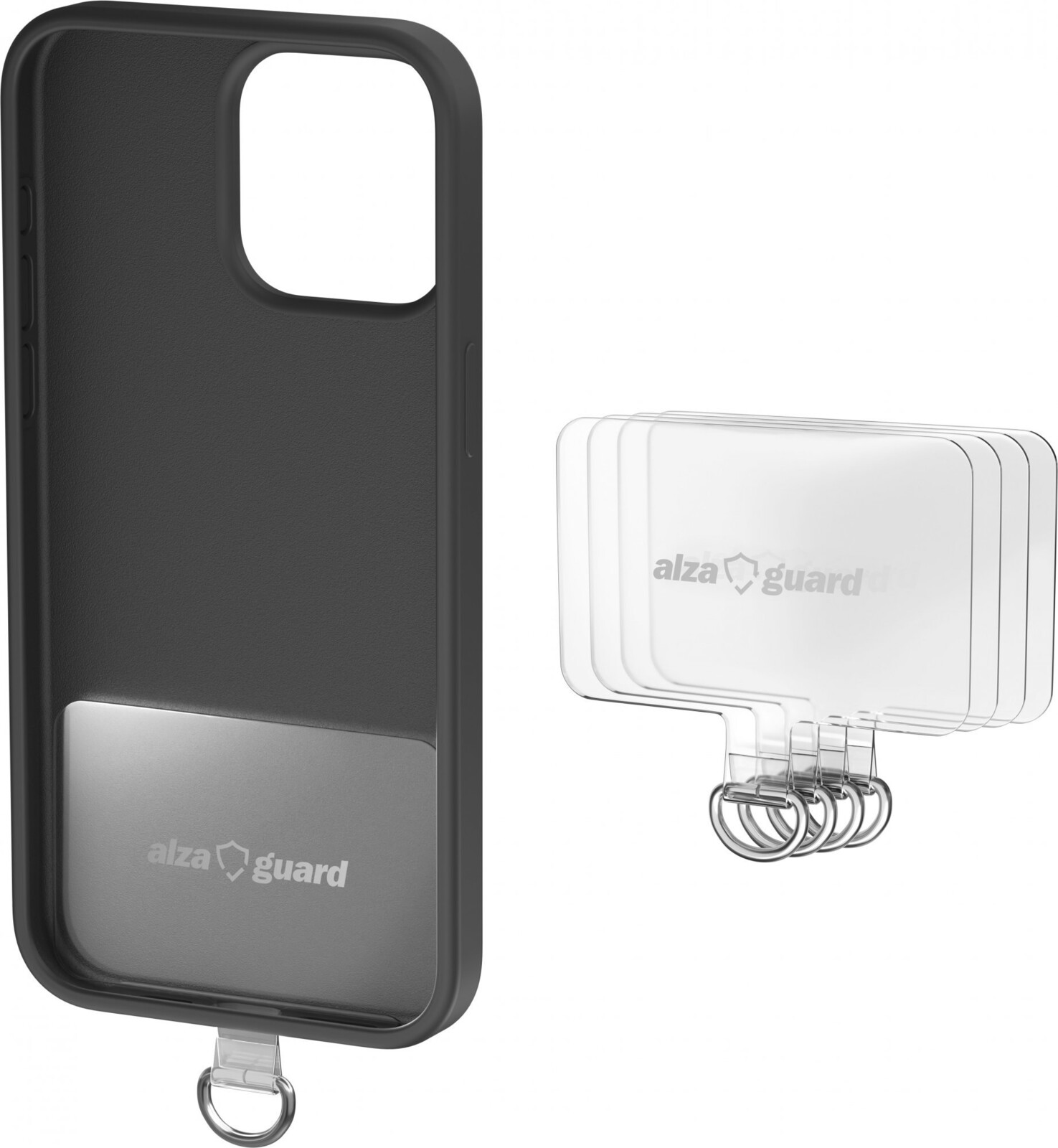 AlzaGuard Universal TPU Pads for Phone Lanyards – 4pcs