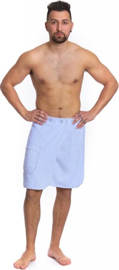 Interkontakt Pánský saunový kilt Light Blue