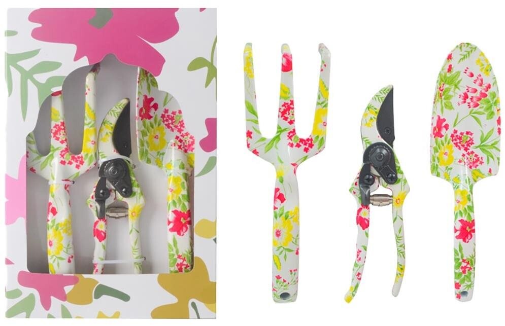 M.A.T. Sada zahradního nářadí, 3 ks, dekor, Al