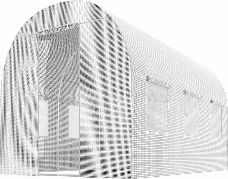 Plonos 4970-B Zahradní fóliový tunel 2 × 3 m, 140 g/m2, bílý