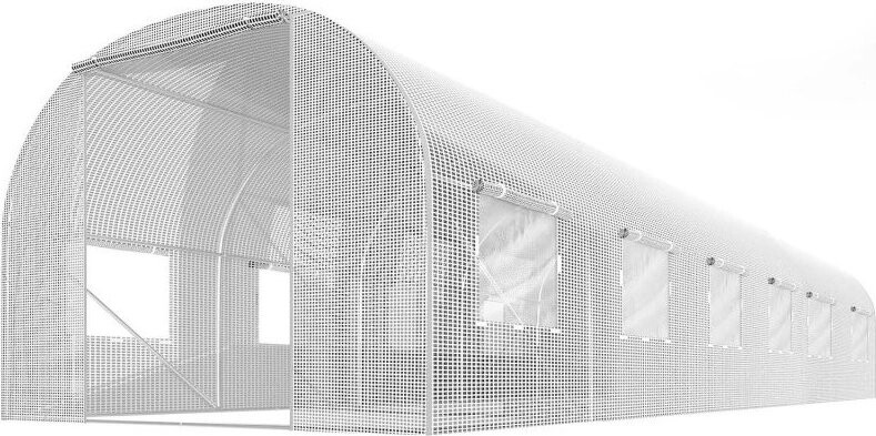 Plonos 4977-B Zahradní fóliový tunel 3 × 6 m, 140 g/m2, bílý