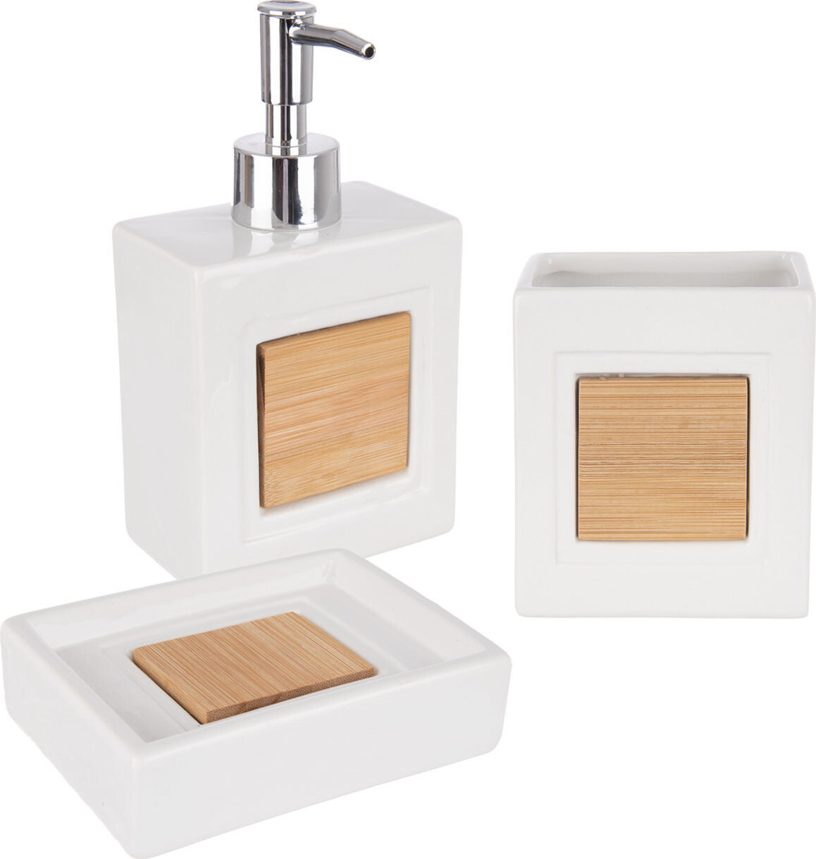 ORION Súprava kúpeľňová dolomit/bambus 3 ks