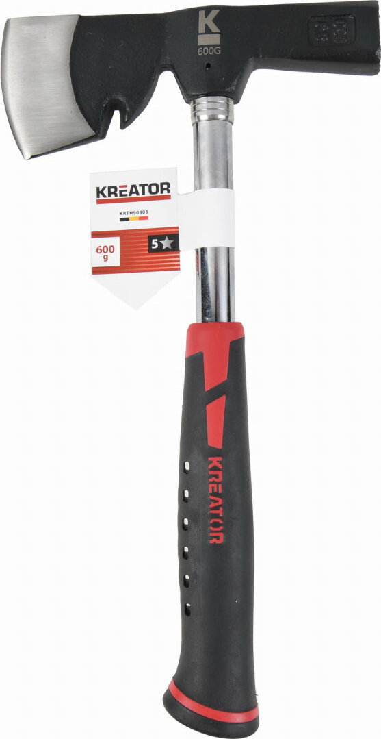 KREATOR Kladivo tesárske so sekerou, oceľová násada 600 g KRTH90803