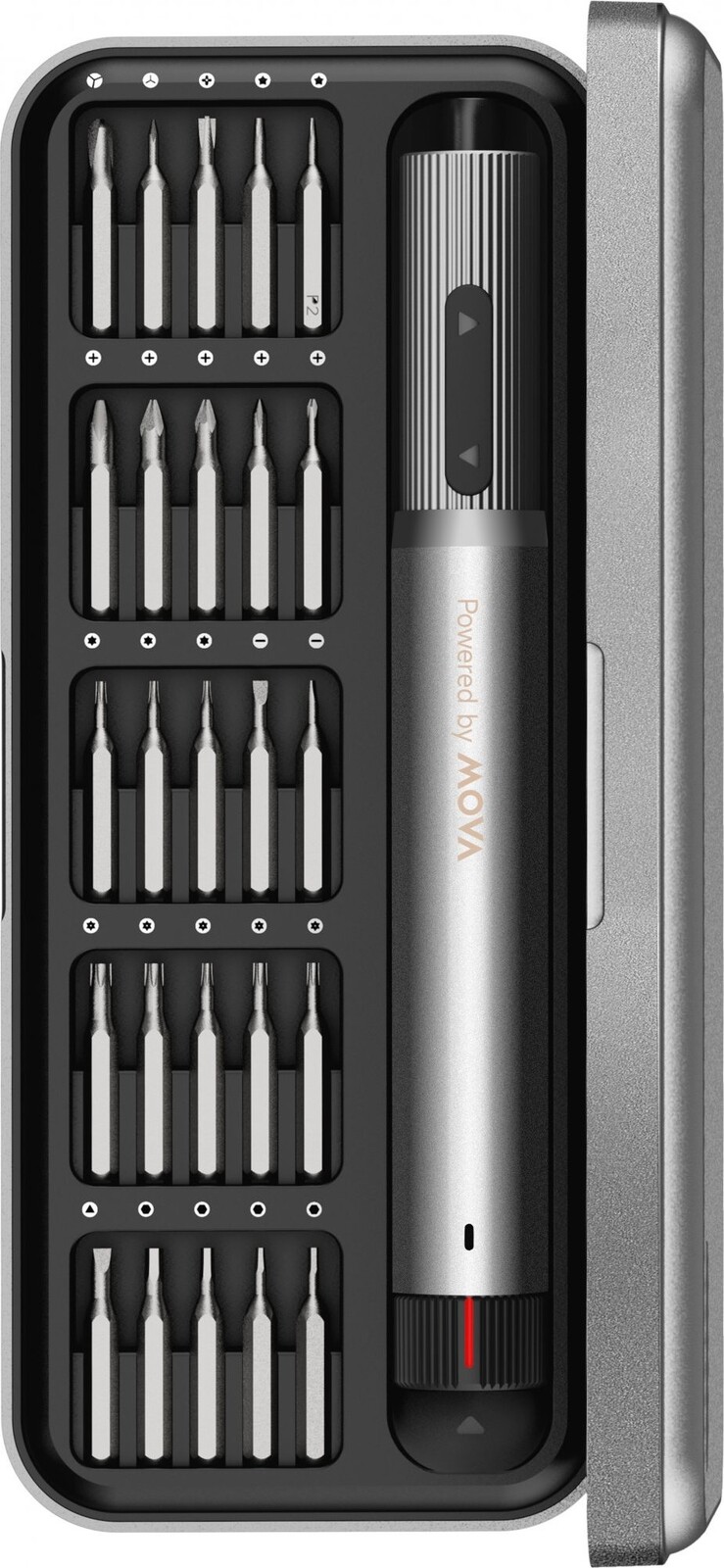 MOVA Elektrický skrutkovač, Sada 86 ks