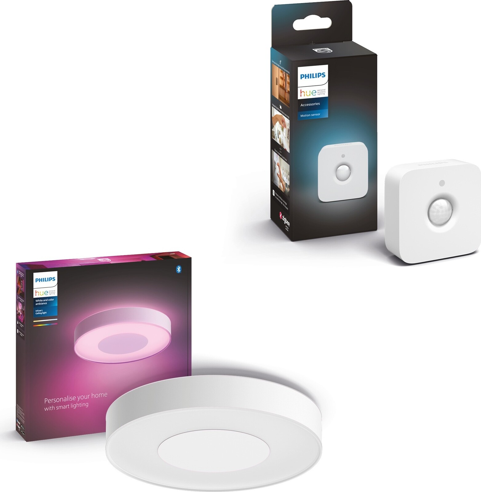 Philips Hue Infuse L stropní bílé + Hue Motion Sensor