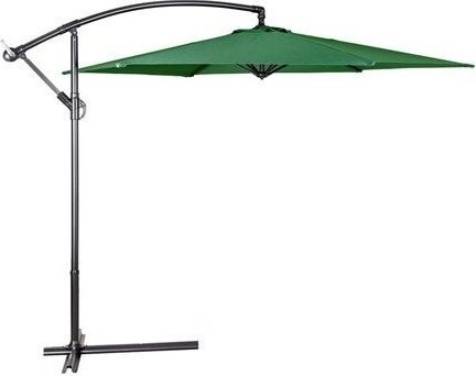 Happy Green - Závesný záhradný slnečník LUGO, tmavozelený, 300 cm