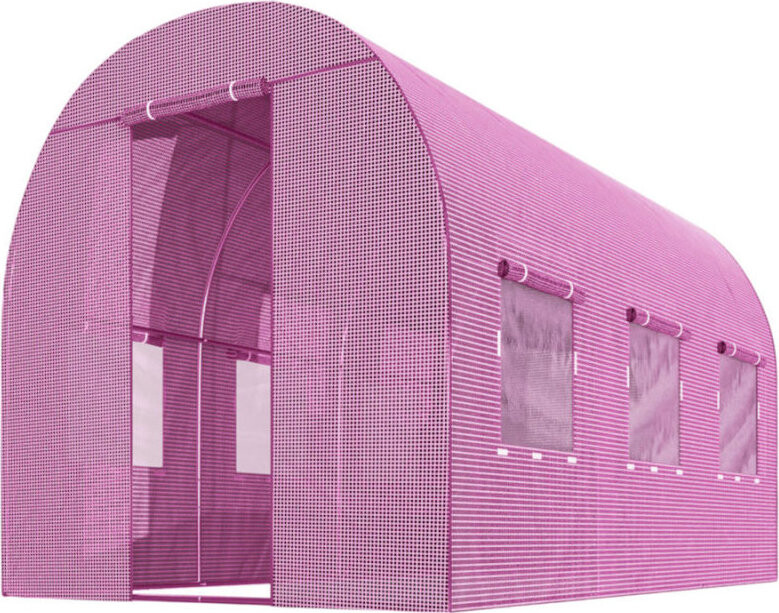 Plonos 4978-B Zahradní fóliový tunel 2 × 3 m, 140 g/m2, růžový