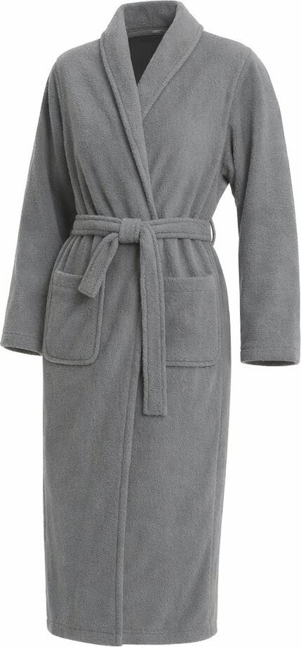 RealG RC-K-2128 Dámský hotelový župan, klasický, šedý