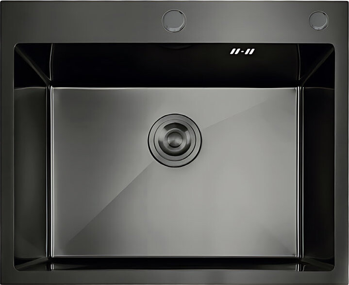 MIXXUS MH5843 Decor Graphite Nerezový dřez se sifonem, grafitový