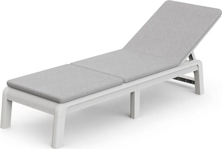 Keter ležadlo Atlas (Mallorca) s poduškou sivé/svetlosivé