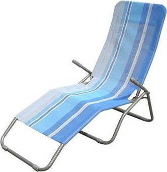 Happy Green Plážové ležadlo modrý pruh