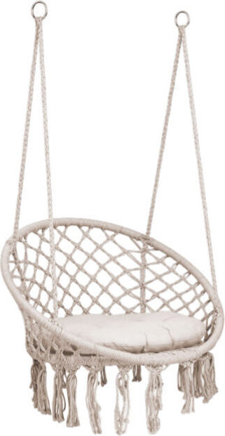 Sofotel 290012 Závěsné houpací křeslo BOHO s polštářem, béžové