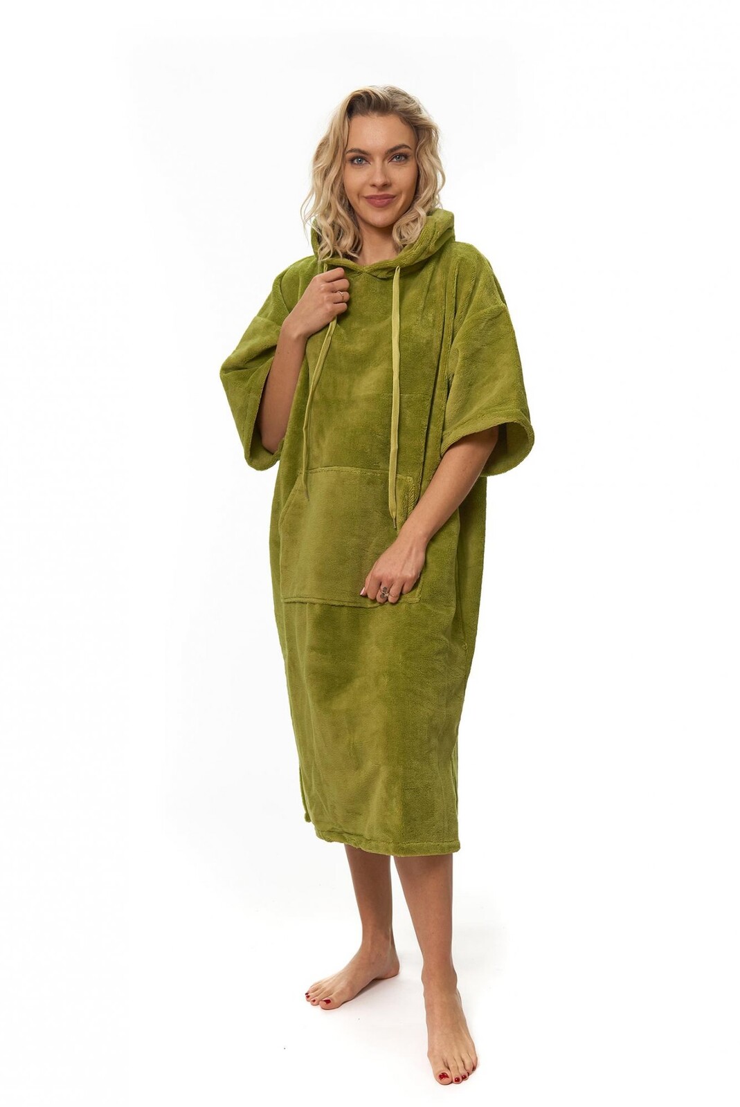 Interkontakt Surfové pončo, 70 × 110 cm, Olive Green