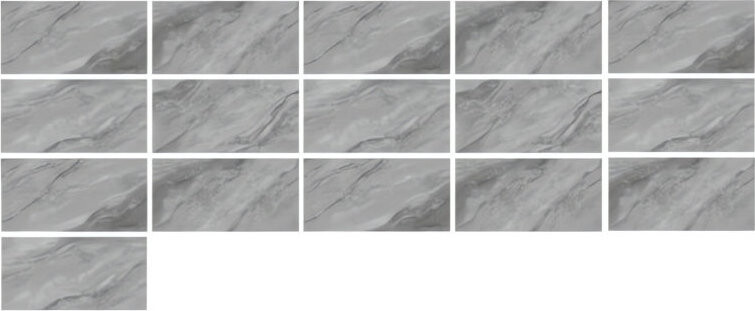 RealG RC-K-1343 Samolepicí stěnové panely PVC 30 × 15 cm, 16 ks, mramor