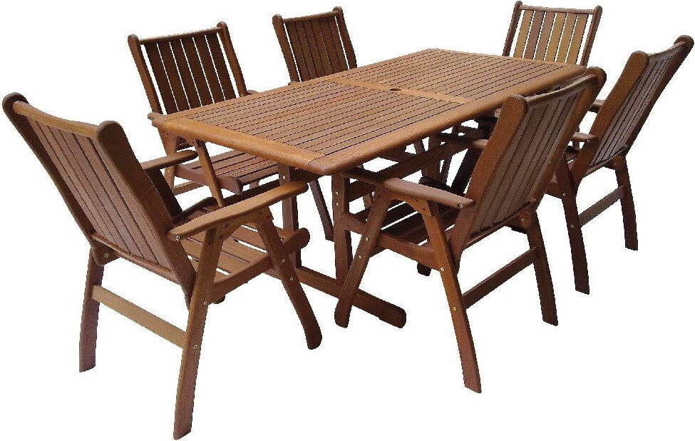 V-Garden Stolová zostava MERANTI VICTORIA SET 6