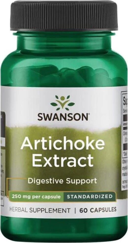 Swanson Artichoke (Extrakt z Artičoky), 250 mg, 60 kapsúl