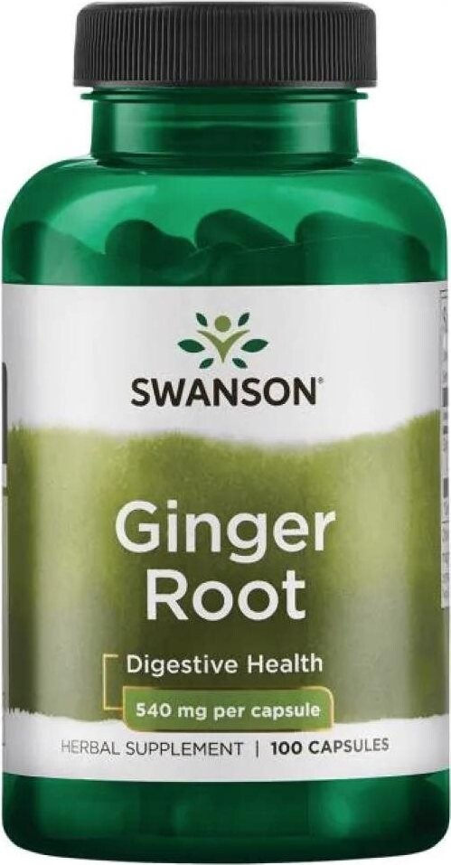 Swanson Ginger Root (kořen zázvoru), 540 mg, 100 kapslí
