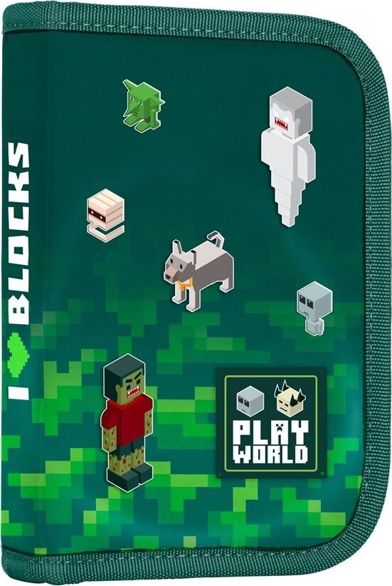 OXYBAG Penál 1patrový 2 chlopně, prázdný Playworld