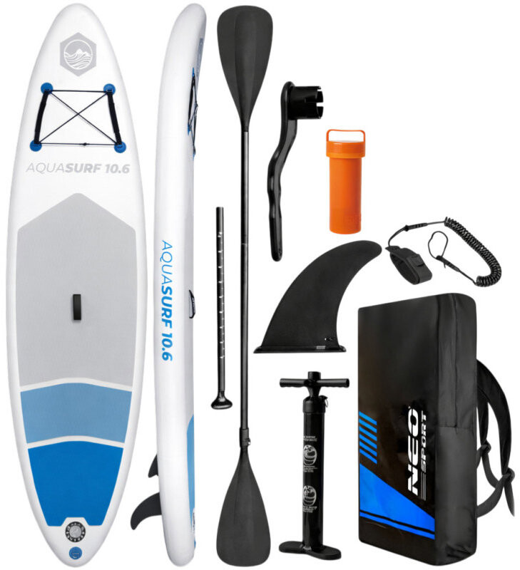 Neo-Sport 170200 Paddleboard SUP s príslušenstvom, Aquasurf, 150 kg, 320 cm