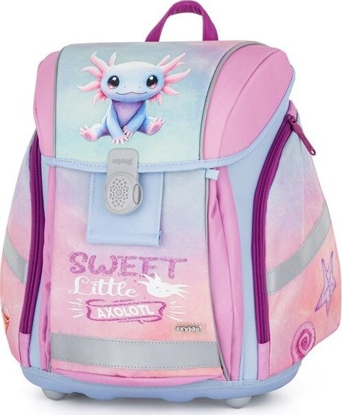 OXYBAG Školní batoh PREMIUM LIGHT Axolotl