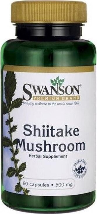 Swanson Shiitake Mushroom, 60 kapslí