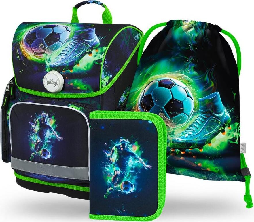 BAAGL 3 Set Ergo Futbal Hráč: aktovka, peračník, vrecko