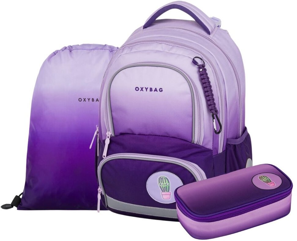 OXYBAG Školská sada 3 ks OXY NEXT Purple