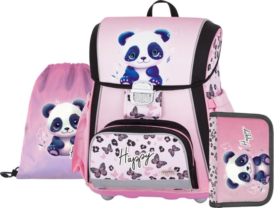 OXYBAG Školská sada 3 ks PREMIUM Panda