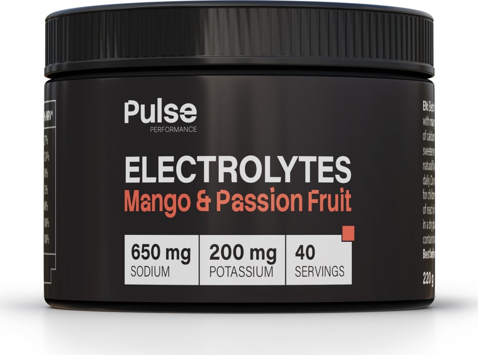Pulse Performance Electrolytes 220 g, Mango – Passion fruit