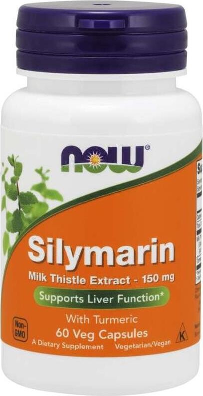NOW Silymarin with Turmeric (extrakt z pestreca s kurkumou), 150 mg