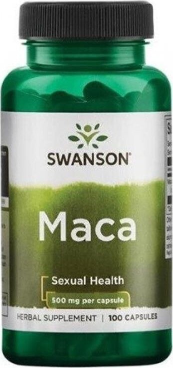 Swanson Maca (řeřicha peruánská), 500 mg, 100 kapslí