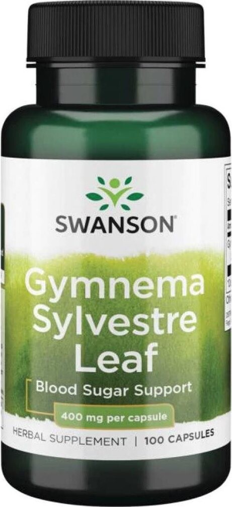 Swanson Gymnema Sylvestre Leaf (Gymnéma lesní), 400 mg, 100 kapslí