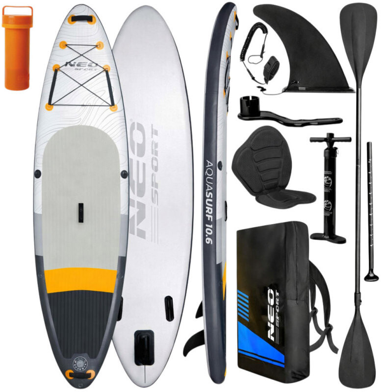 Neo-Sport 170201 Paddleboard SUP s príslušenstvom, Aquasurf, 150 kg, 320 cm