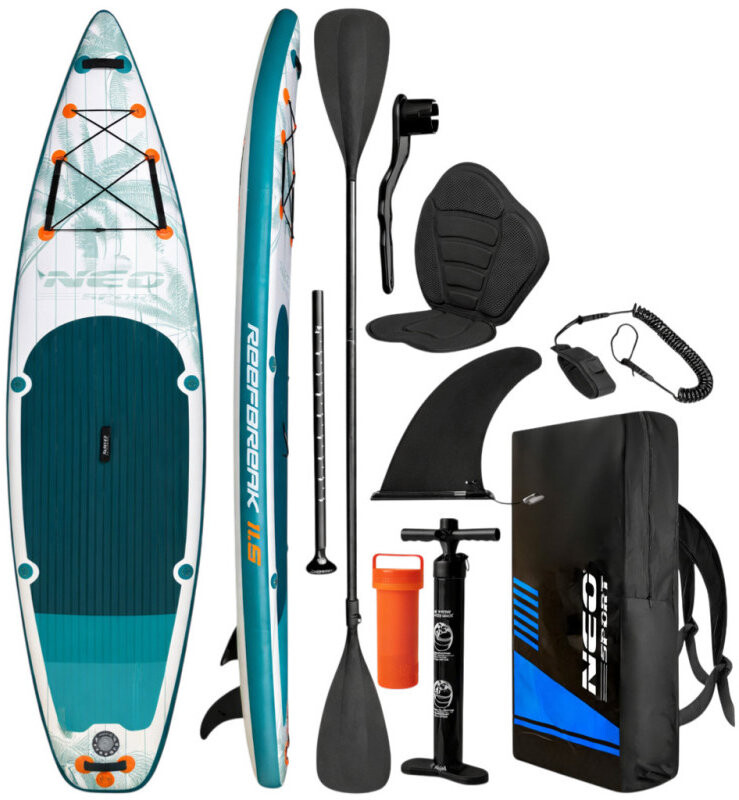 Neo-Sport 170305 Paddleboard SUP s príslušenstvom, Reefbreak, 160 kg, 350 cm
