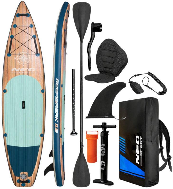 Neo-Sport 170304 Paddleboard SUP s príslušenstvom, Reefbreak, 160 kg, 350 cm