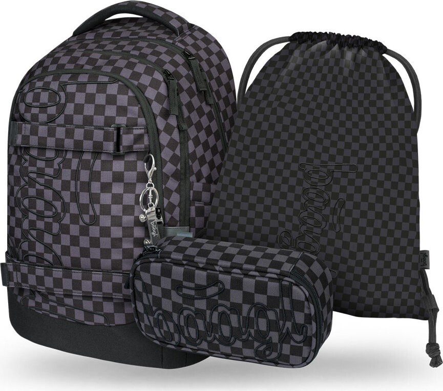 BAAGL SADA 3 Skate Max Ska sivá: batoh, peračník, vrecko GRS