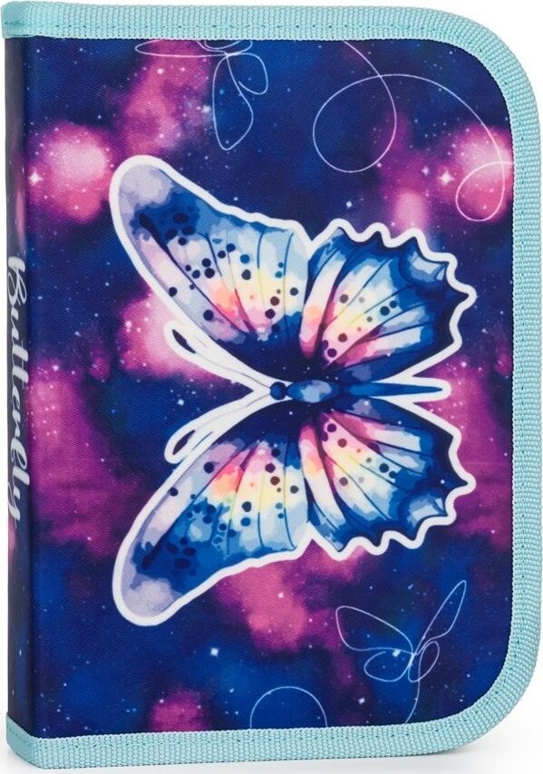 OXYBAG Penál 1patrový 2 chlopně, prázdný Motýl