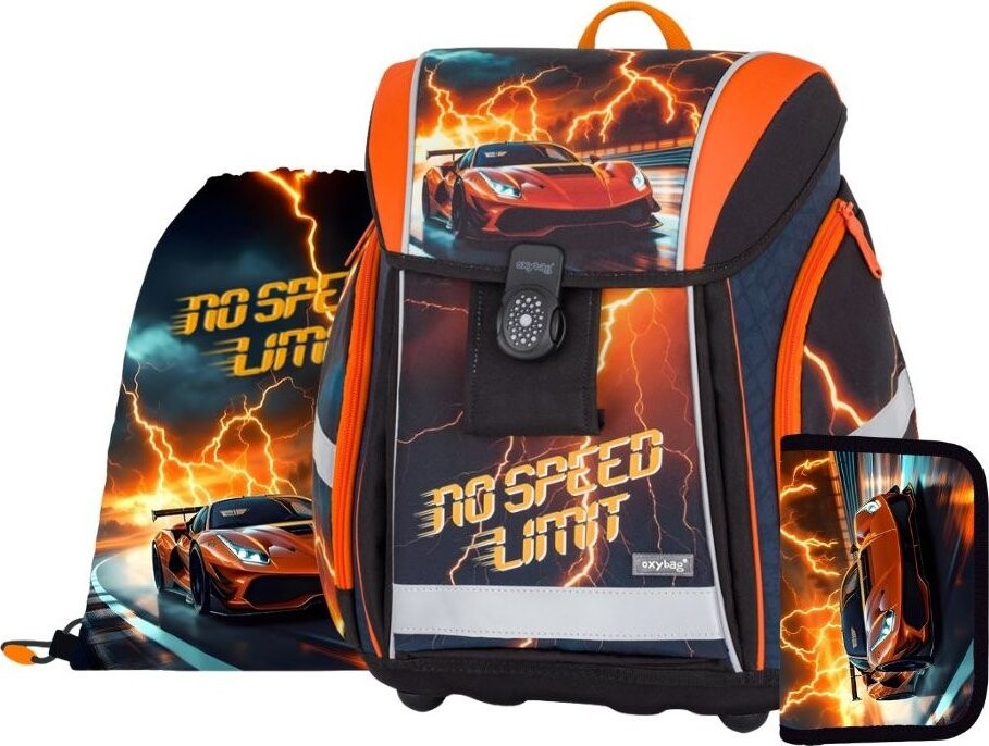 OXYBAG Školská sada 3 ks PREMIUM LIGHT auto 2