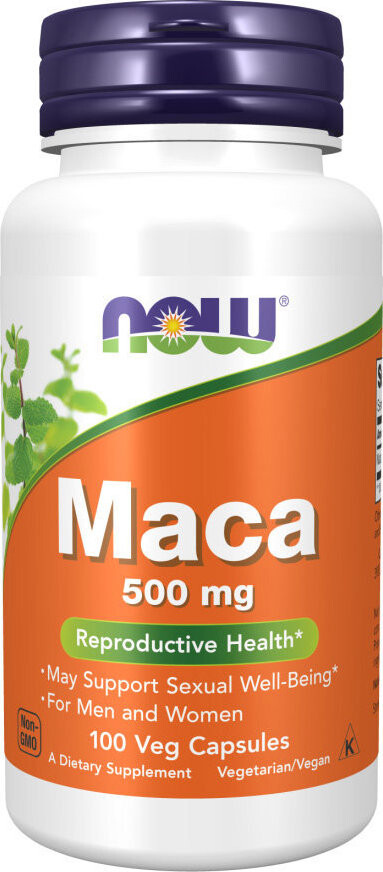NOW FOODS Maca, 500 mg, 100 rastlinných kapsúl