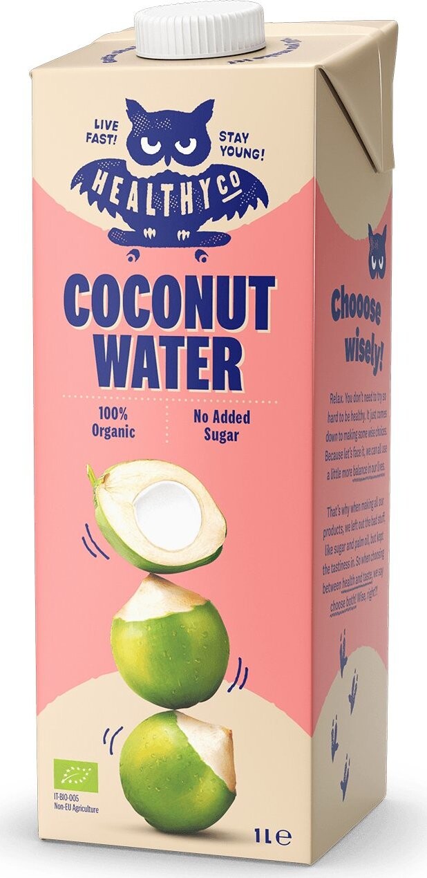 HealthyCo ECO Kokosová voda 1 l