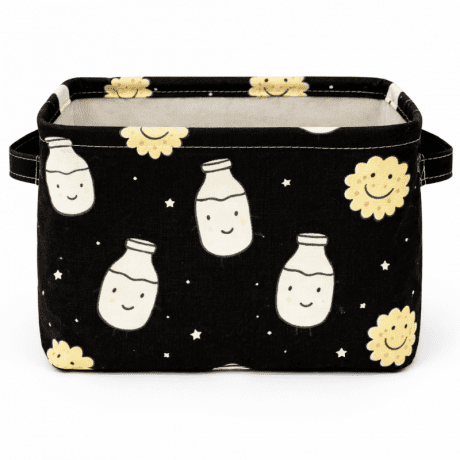 Livefy kôš na hračky / organizér Milk & Sun, čierny