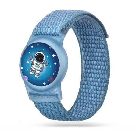 Tech-Protect Nylon Astronaut remienok na Apple AirTag 1/2, modrý