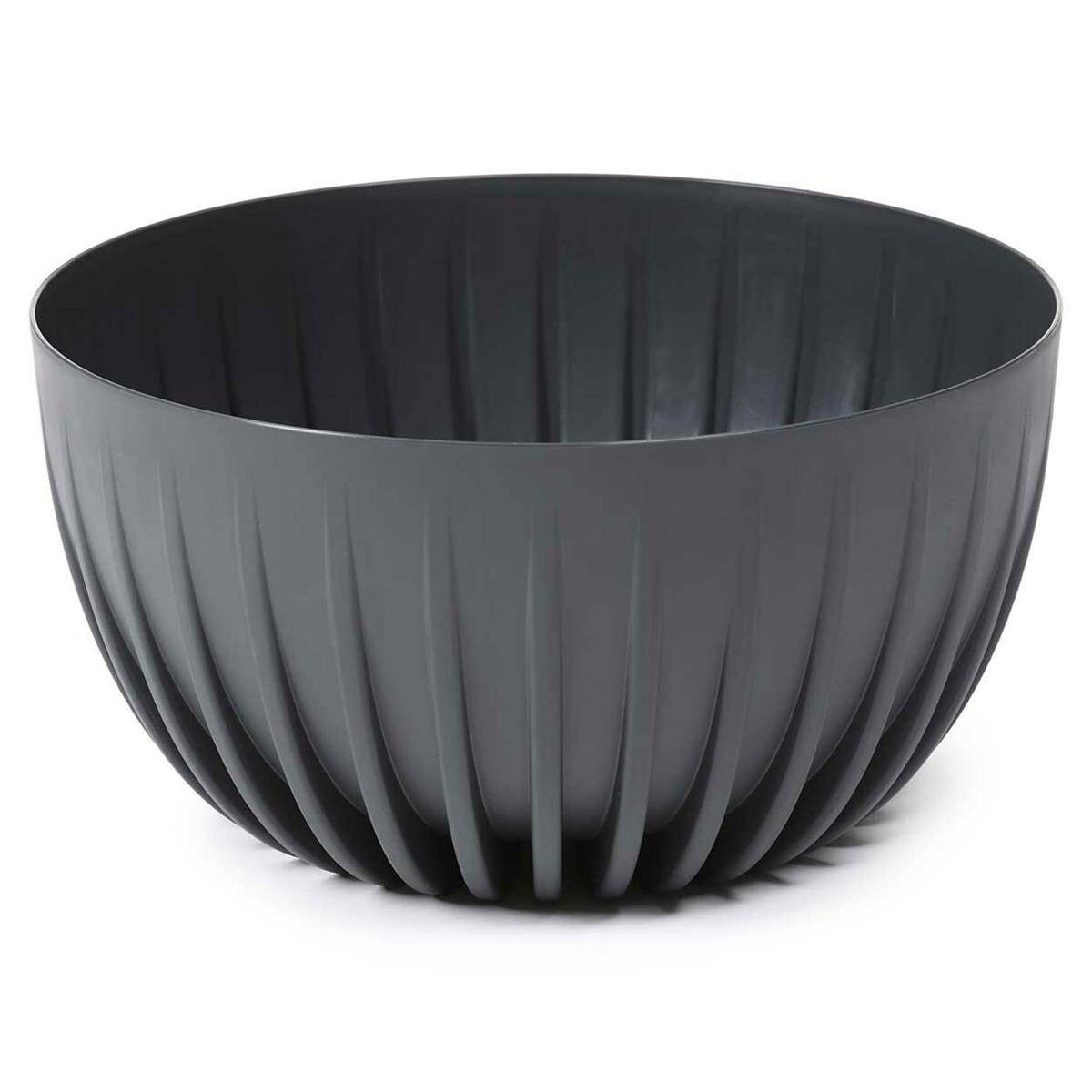 Květináč STRIPPED Eco 30x16 cm antracitový