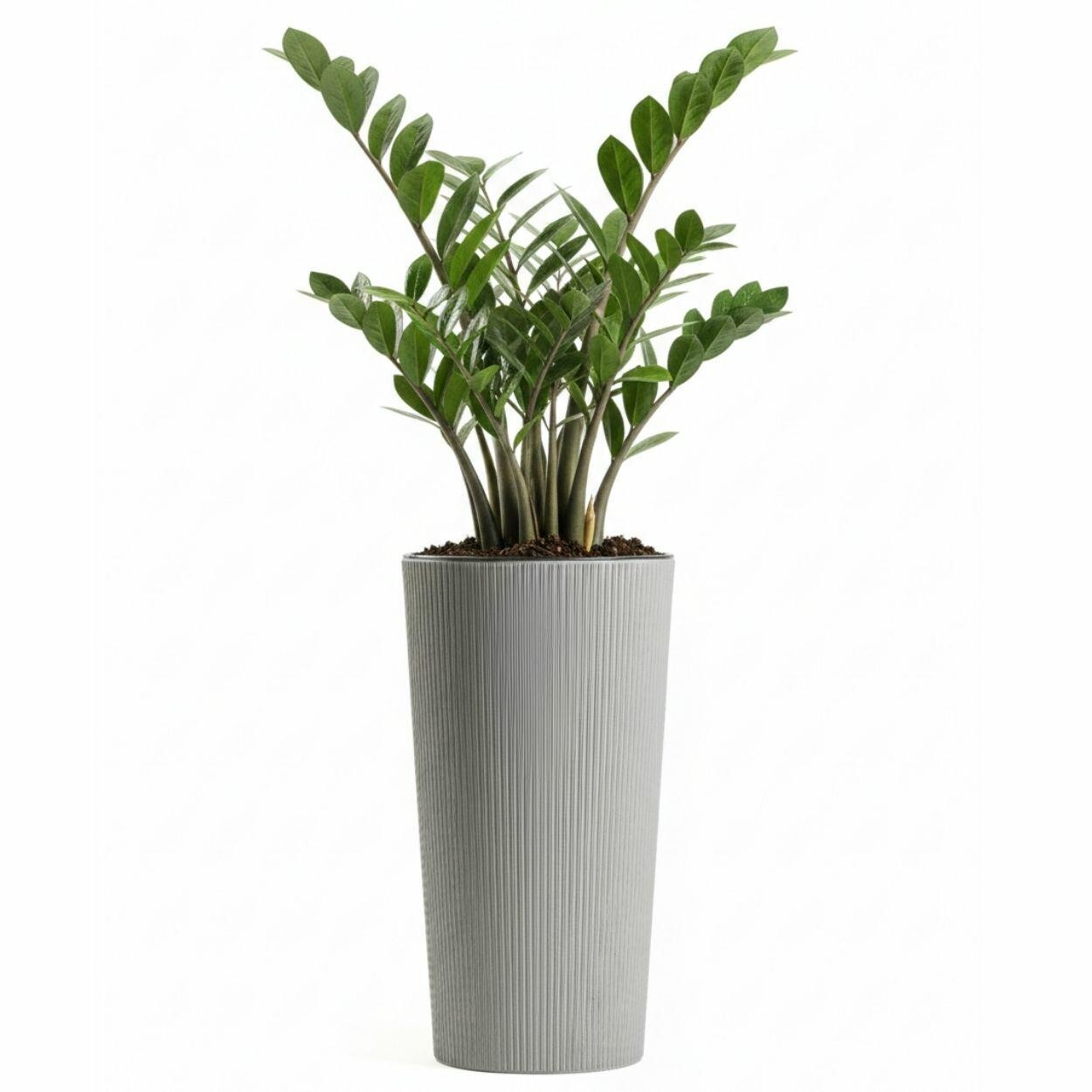 Květináč URBANIKA ECO Wood 36,4x19,6 cm šedý