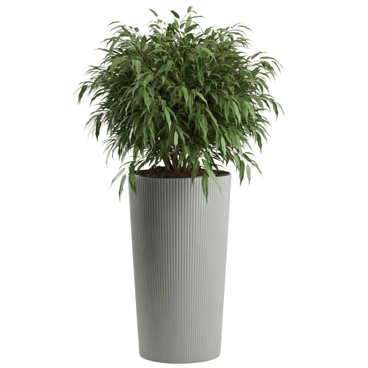 Květináč URBANIKA ECO Wood 57x30 cm šedý