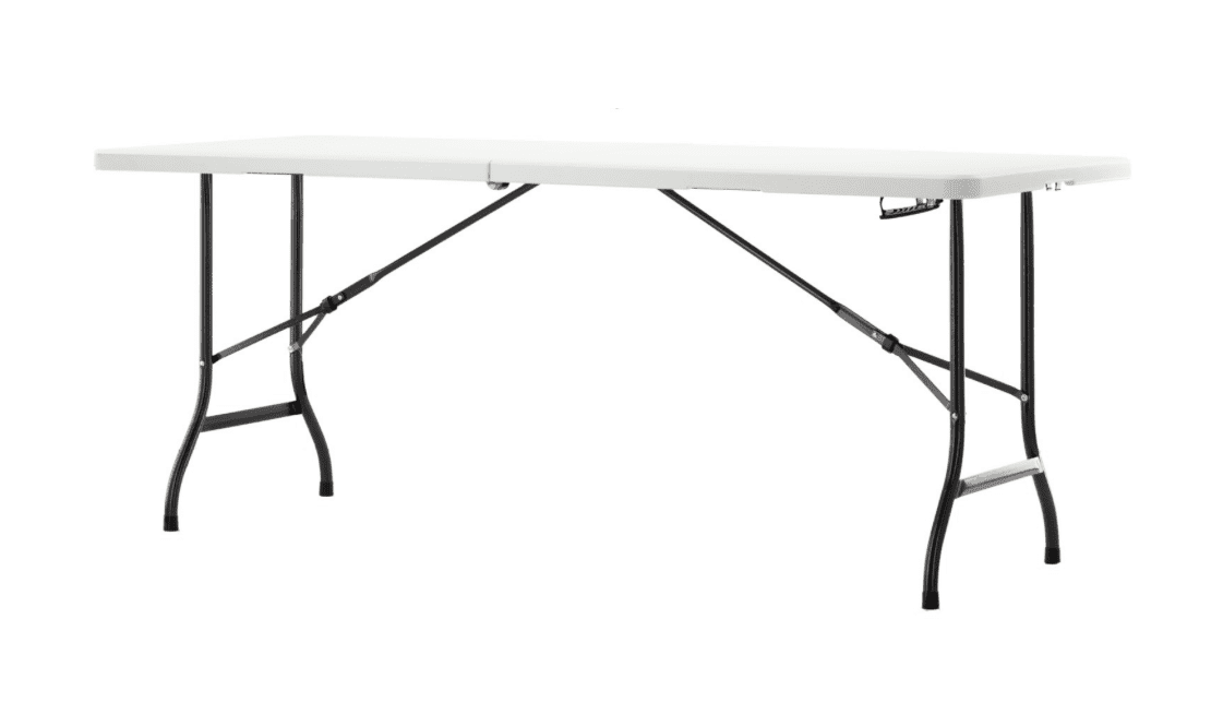 Skládací cateringový stůl Conner 180 cm bílý