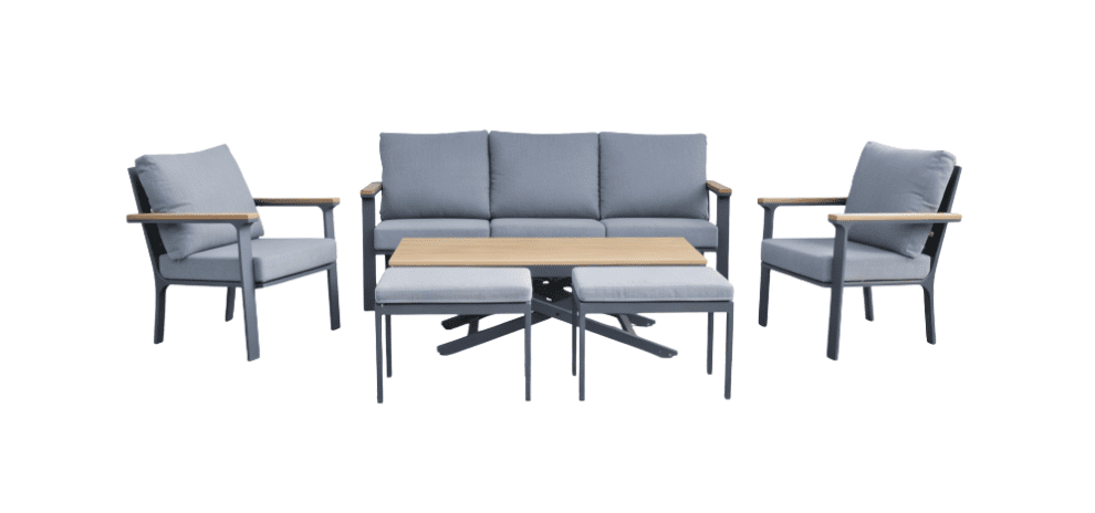 Zahradní sestava Jameson šedá/hnědá